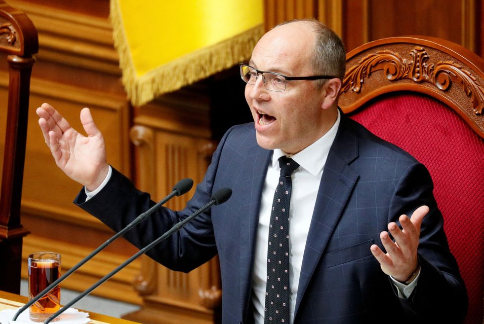 Mr Parubiy was gunned down in Lviv