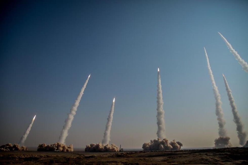 Multiple ballistic missiles launch