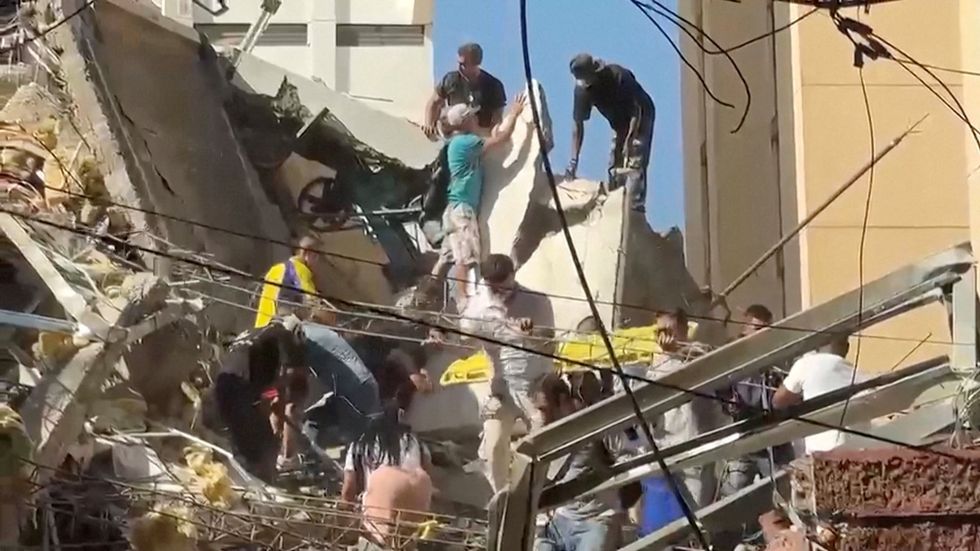 Multiple buildings collapsed after the Colombia earthquake