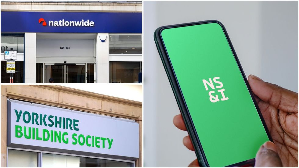 Nationwide, Yorkshire BS and NS&I