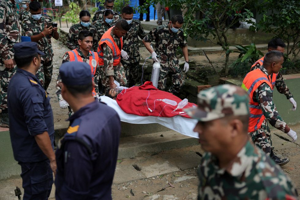 Nepal flood rescue