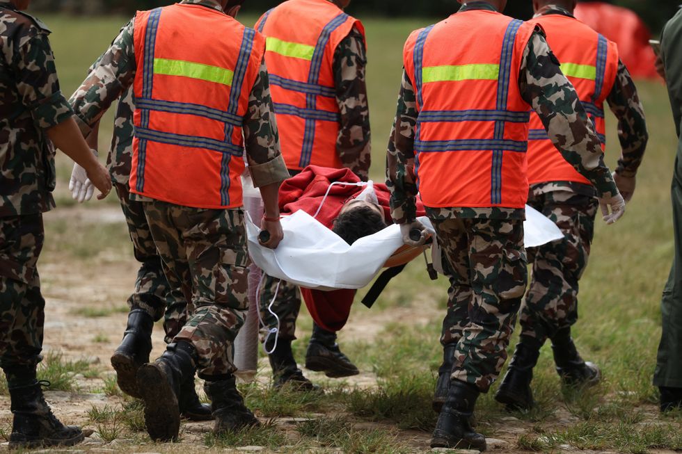 Nepal flood rescue