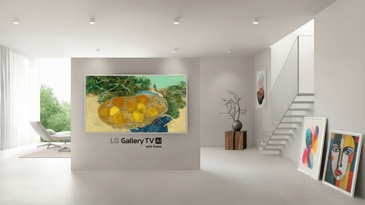 New LG Gallery TV AI mockup
