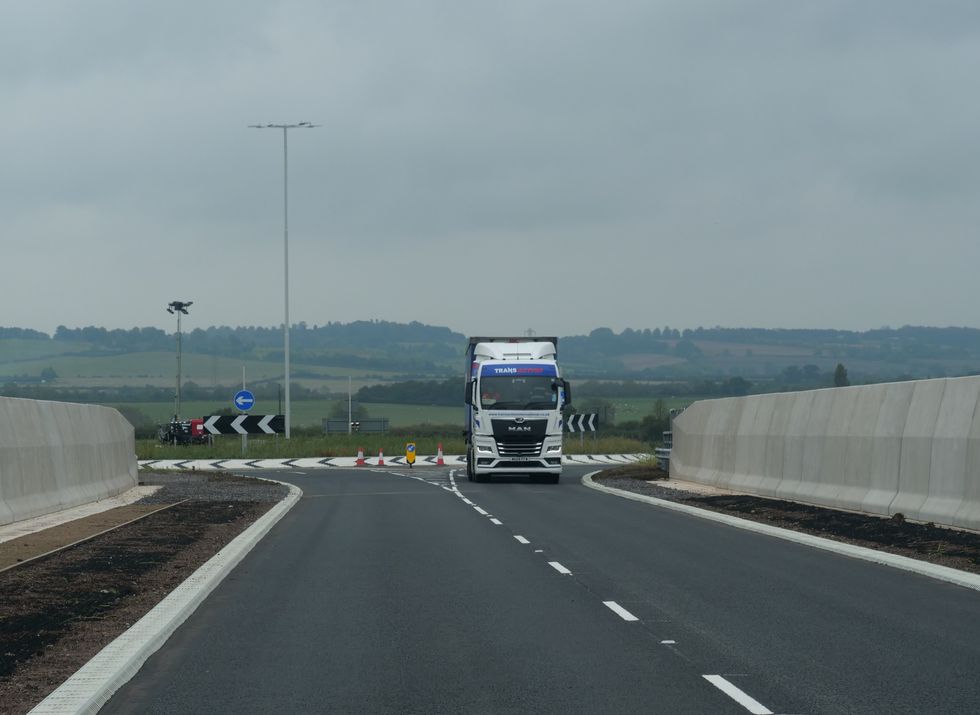 new roundabout to A41 bridge