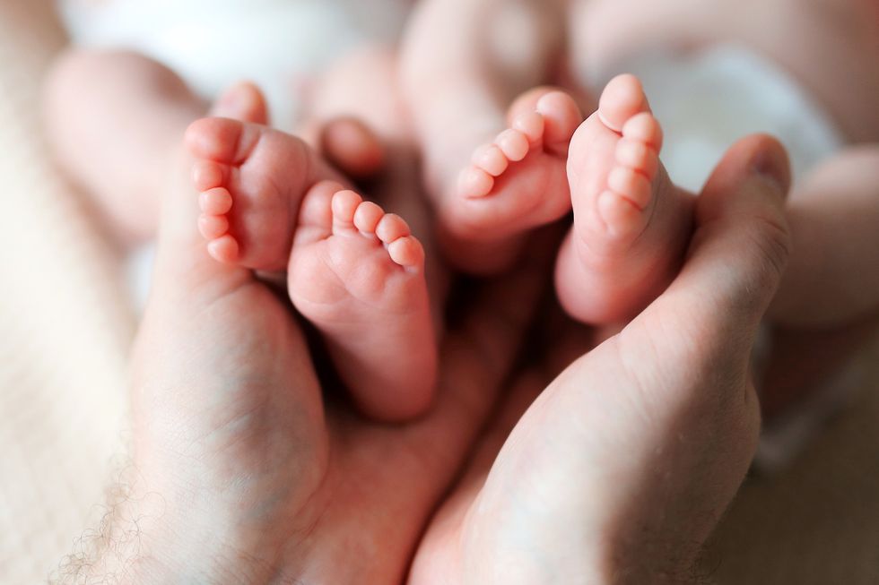 Newborn twins