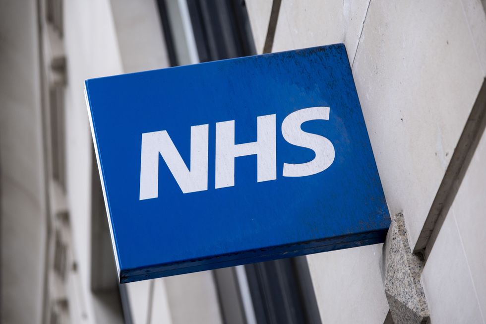 NHS sign