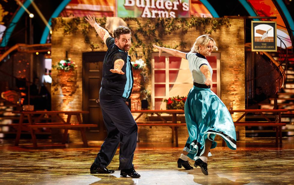 Nick Knowles and Luba Mushtuk