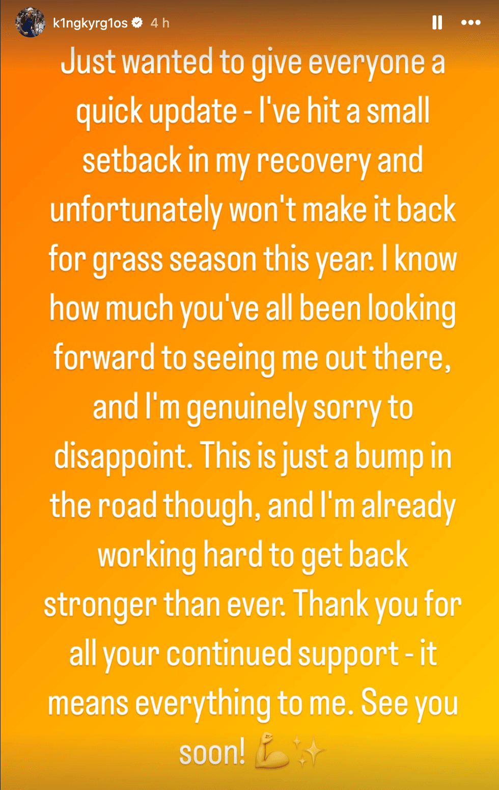 Nick Krygios' statement