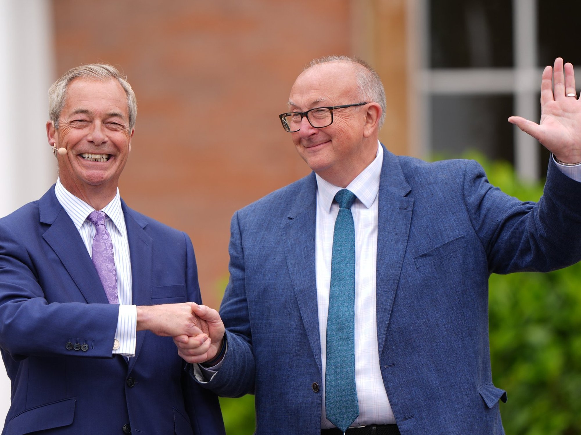 Nigel Farage and Colin Sutton