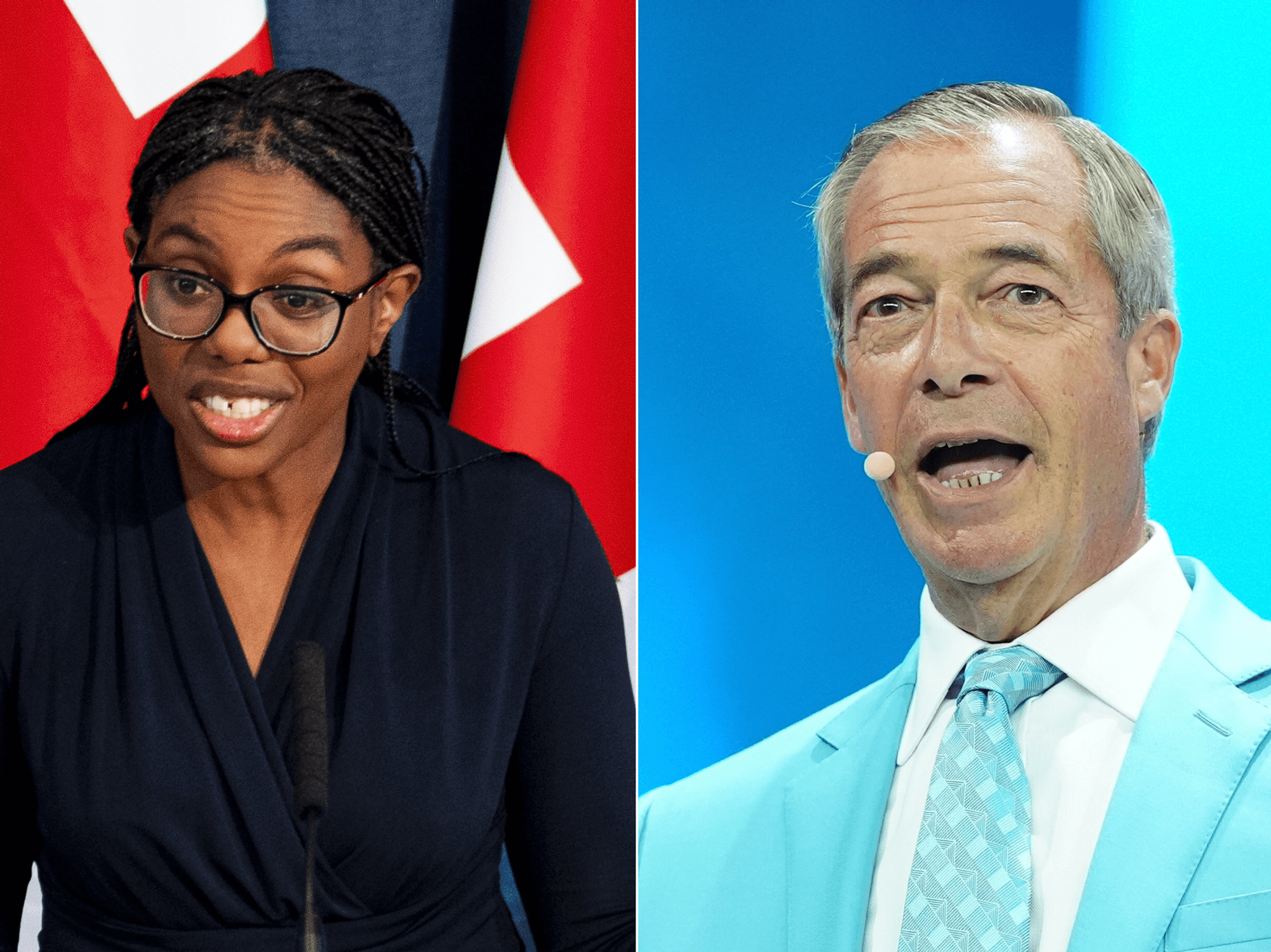 Nigel Farage and Kemi Badenoch