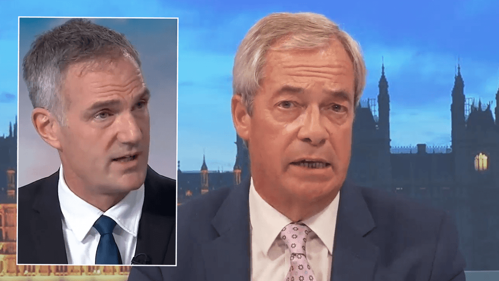 Nigel Farage and Peter Kyle
