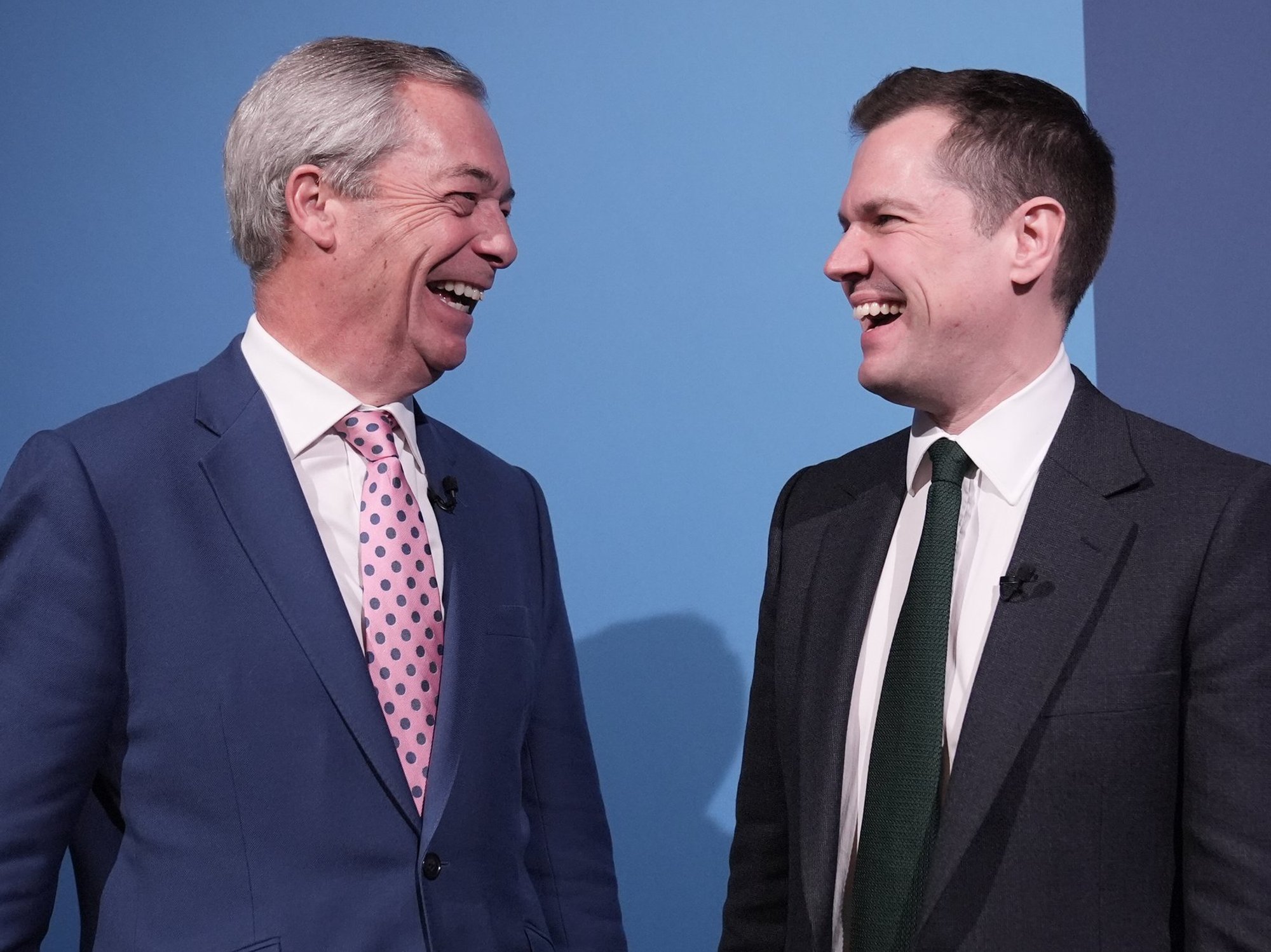 Nigel Farage and Robert Jenrick