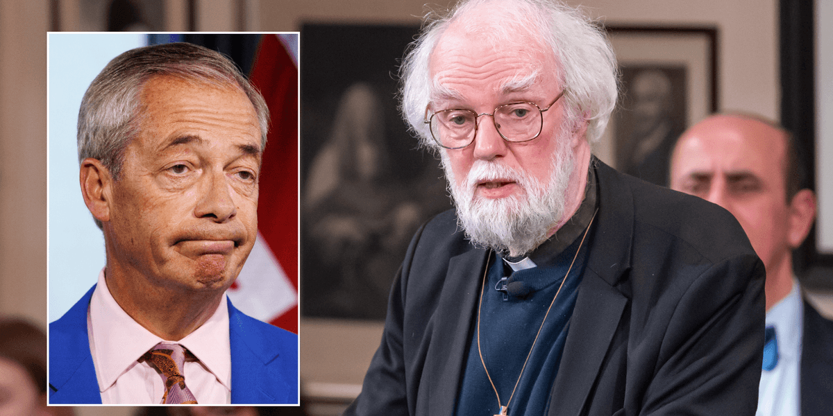 Ex-Archbishop of Canterbury accuses Nigel Farage of using Christianity to 'channel anti-Muslim feeling'