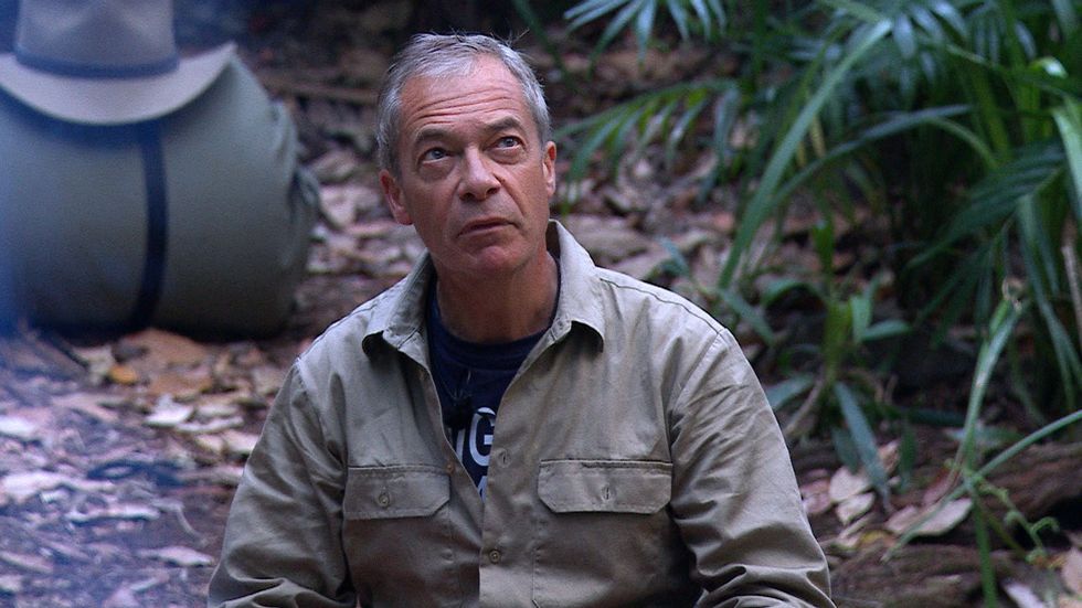 Nigel Farage in camp