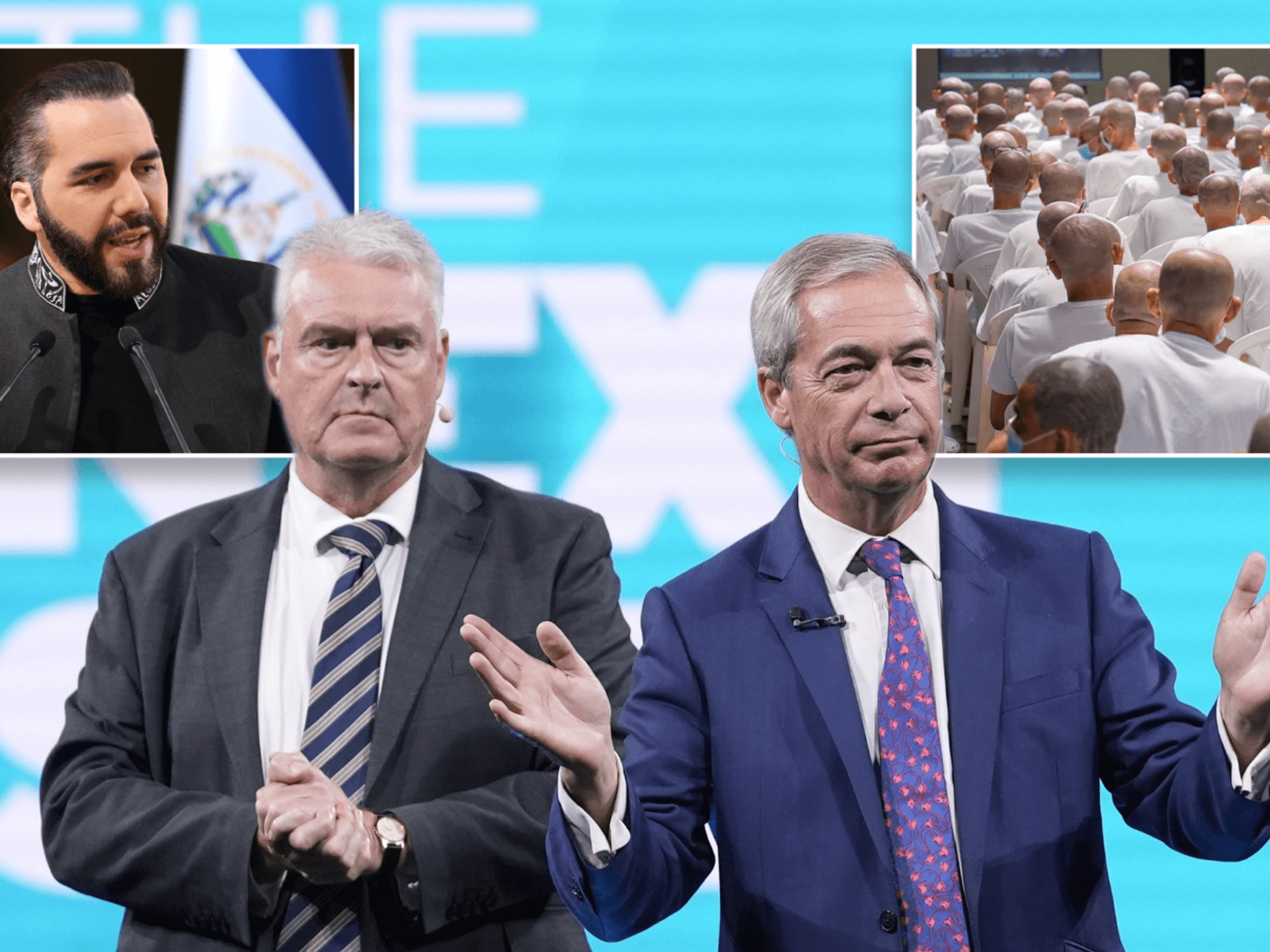 Nigel Farage/Lee Anderson/Nayib Bukele/El Salvador jail