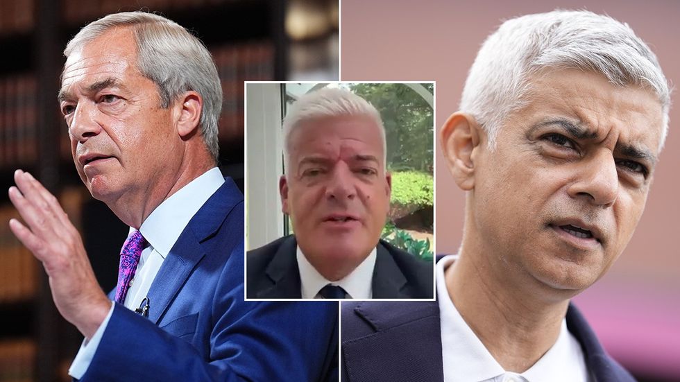Nigel Farage, Mark Hoath, Sadiq Khan