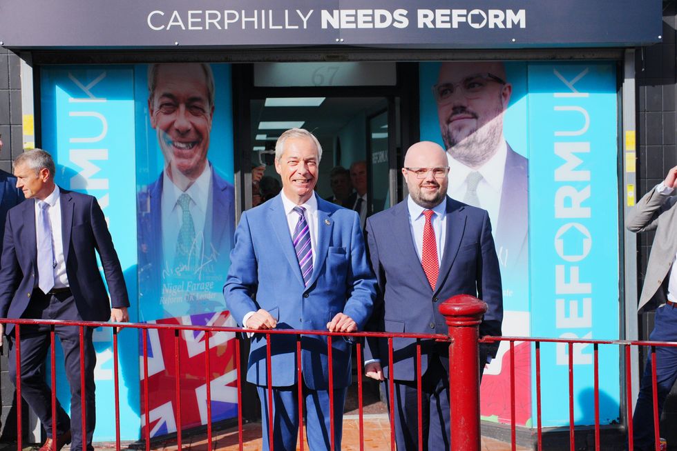 Nigel Farage visited Caerphilly several times during the by-election campaign