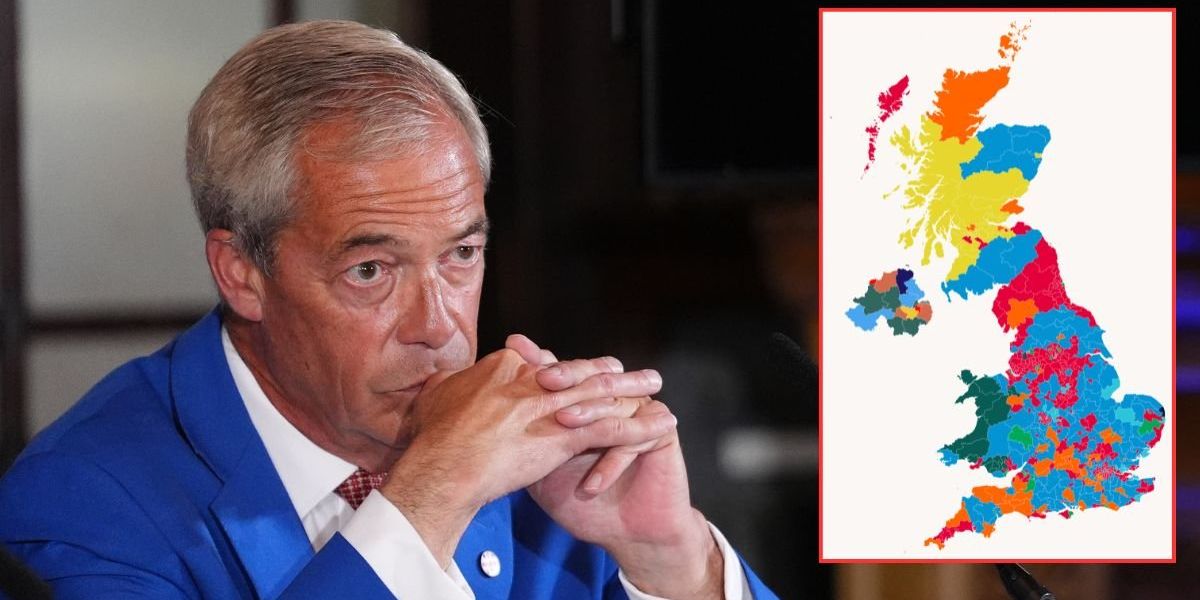 Nigel Farage's Reform drops to third in bombshell poll as Labour and Tories storm ahead