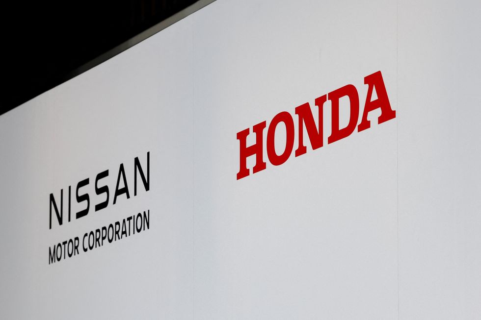Nissan and a Honda logo