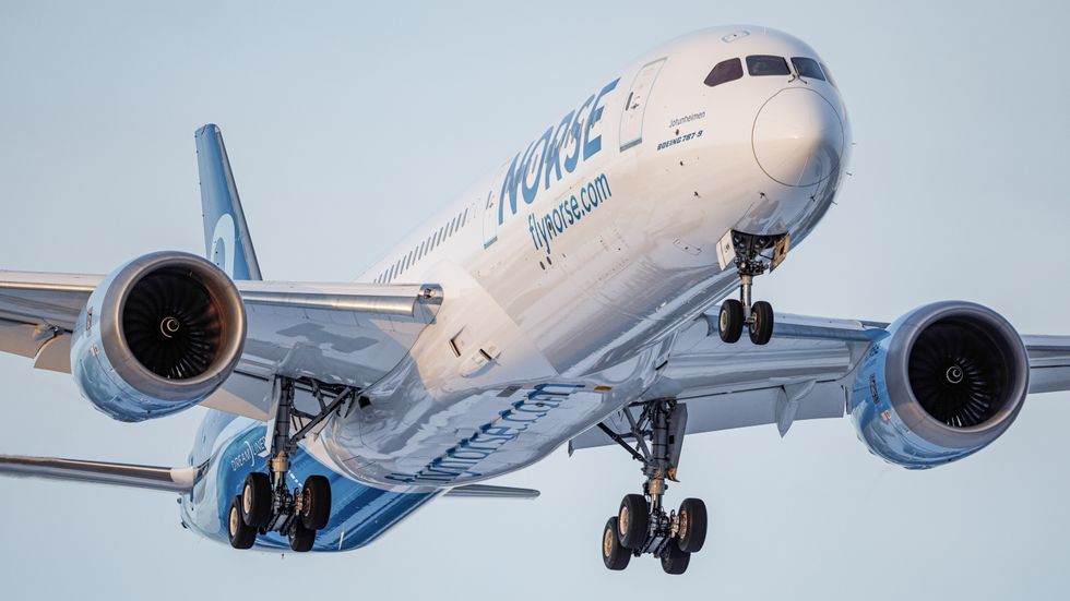 Norse plane taking off