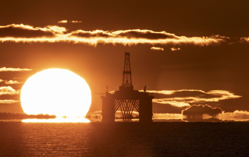 North Sea oil rig