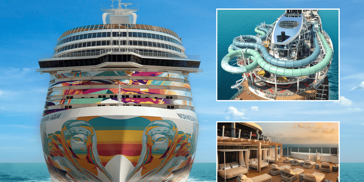 Inside brand new cruise ship with sleek beach club and world's first 'slidecoaster'