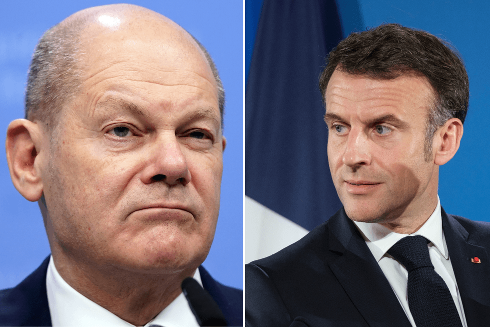 Olaf Scholz and Emmanuel Macron