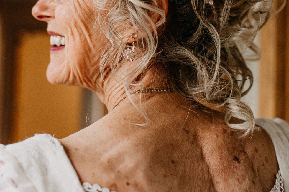 Old woman's neck