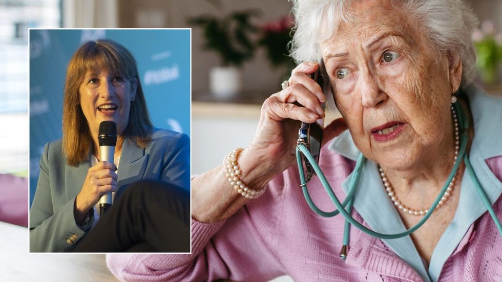Older woman and Rachel Reeves