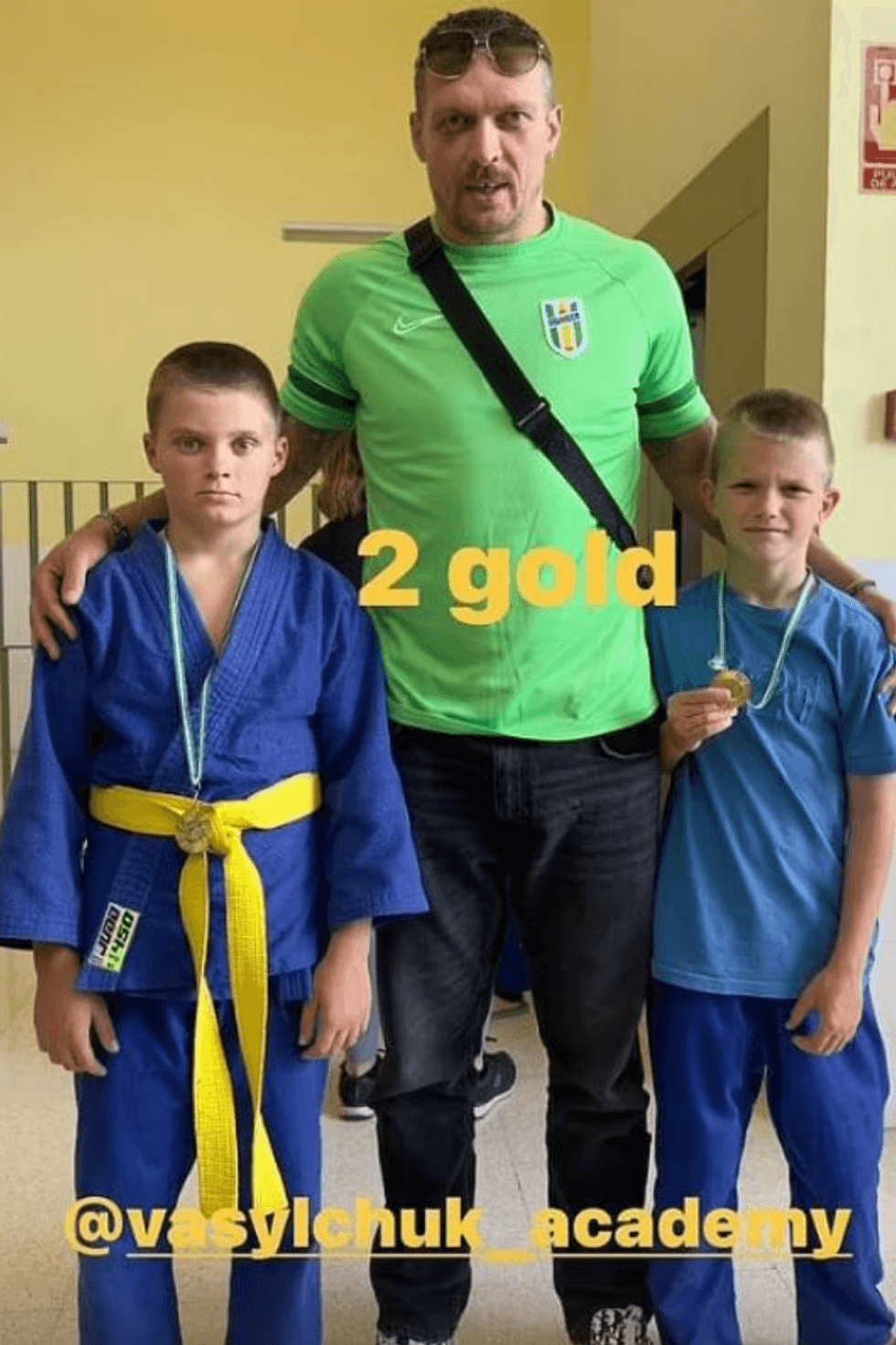 Oleksanr Usyk and children