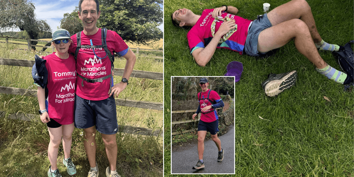 Man runs 39 marathons raising funds to support grieving parents who suffer miscarriages
