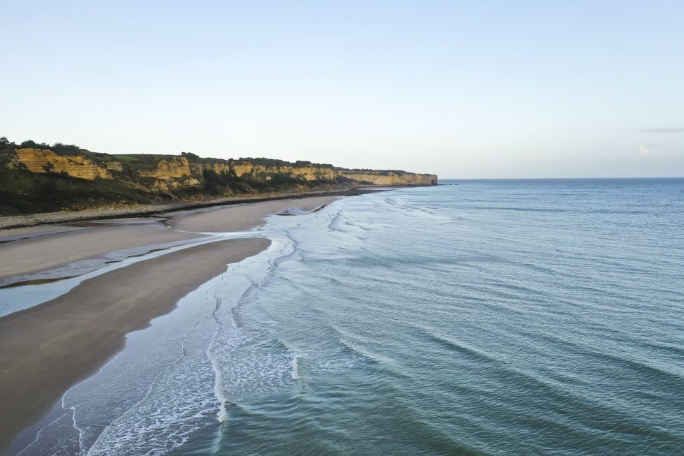Omaha beach in Normandy