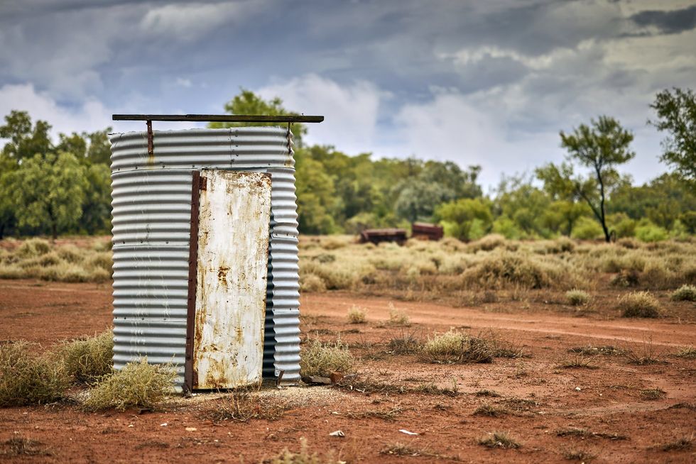 Outhouse in the Australian outback