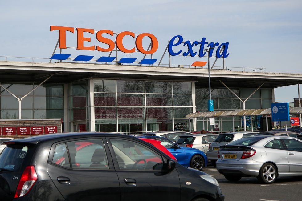 Outside of a Tesco store