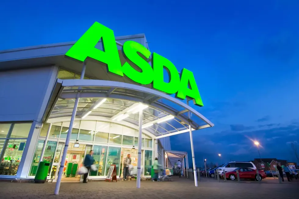Outside of an Asda shop