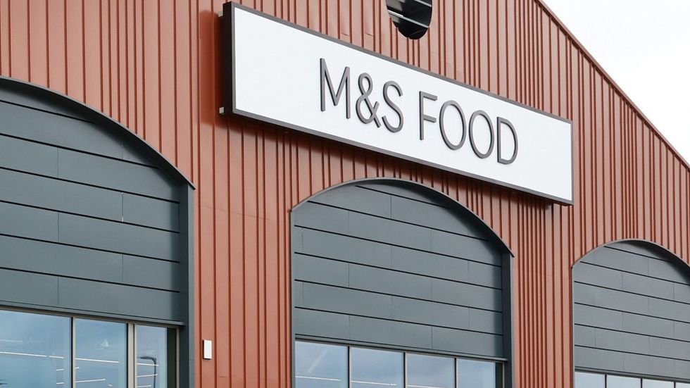 Outside of an M&S foodhall