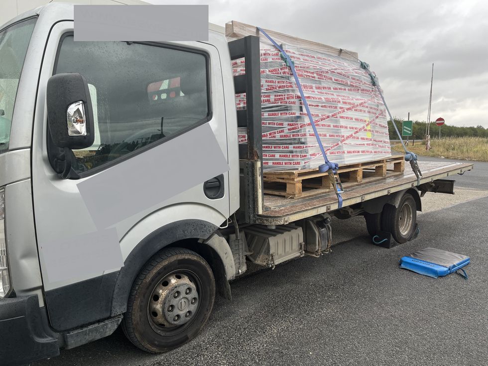 Overloaded vehicle