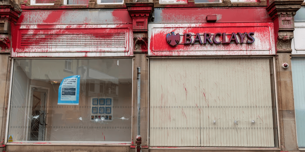 Palestine Action activists who vandalised Barclays branch will not be sentenced as terrorists