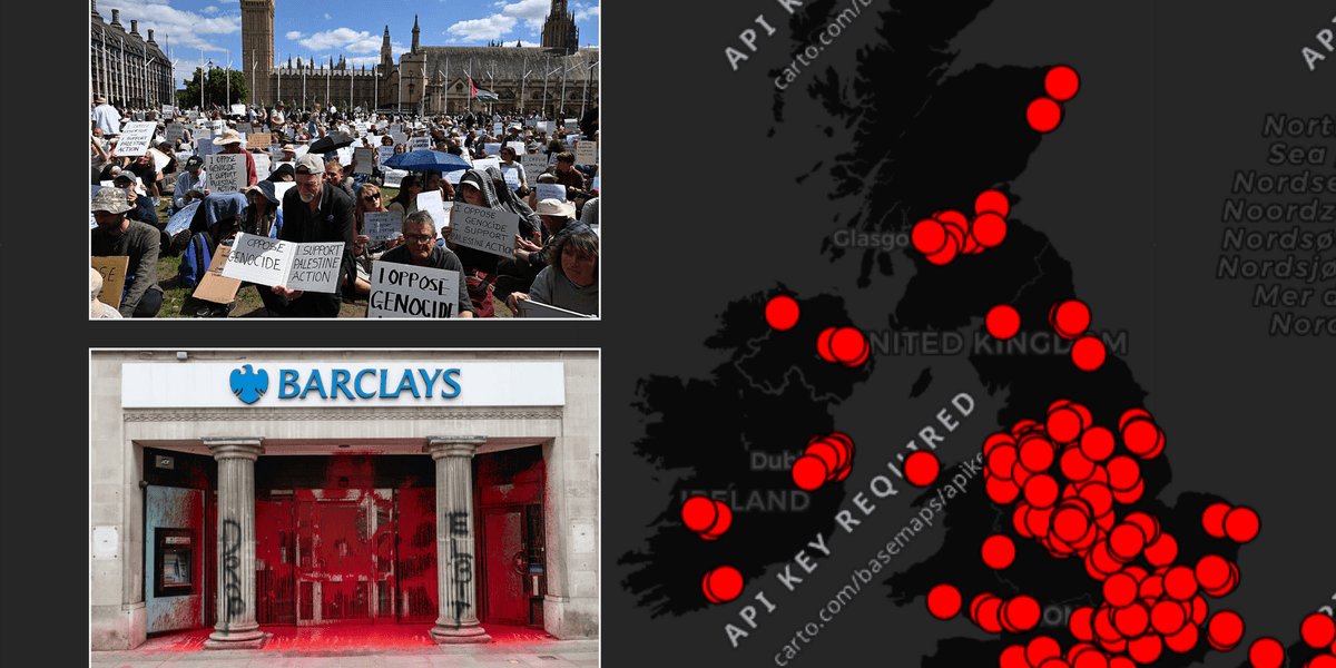 Palestine Action still raising money despite terror ban as website shows 200 UK targets for direct action