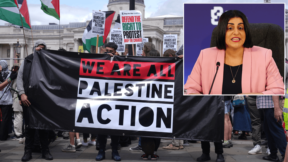 Palestine Action supporters and Shabana Mahmood