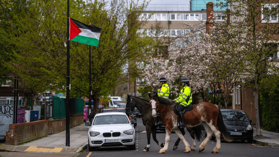 Palestinian flag in Tower Hamlets