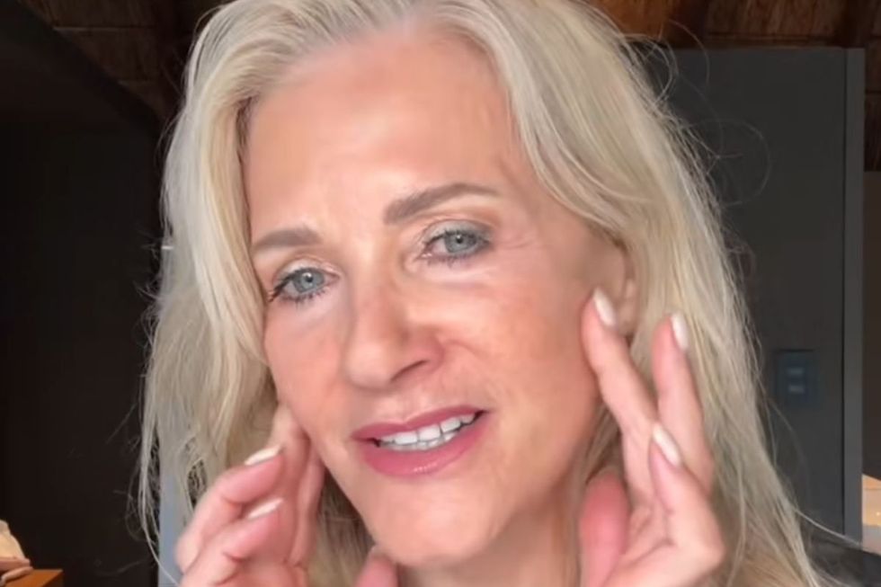 Pam discussing her skin