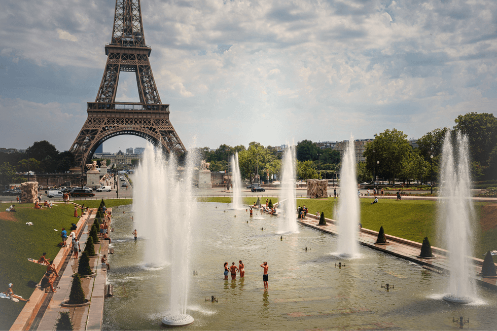 Paris in heatwave