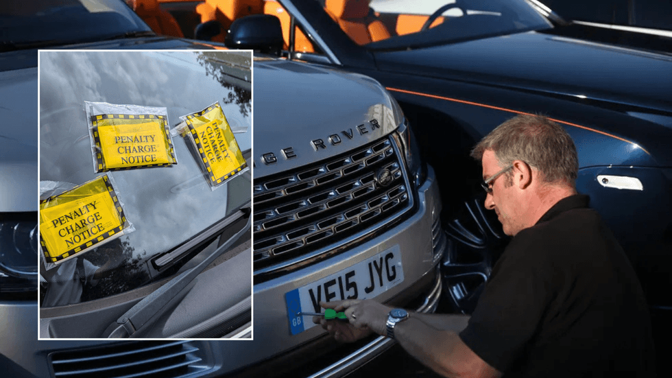 Parking fines and UK number plate