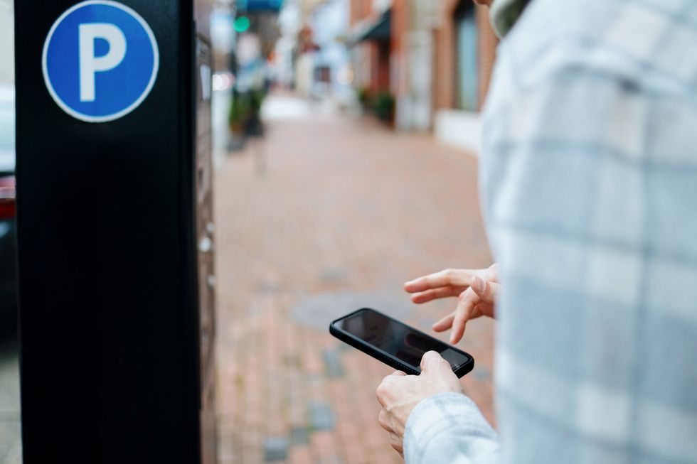 Parking payment through app