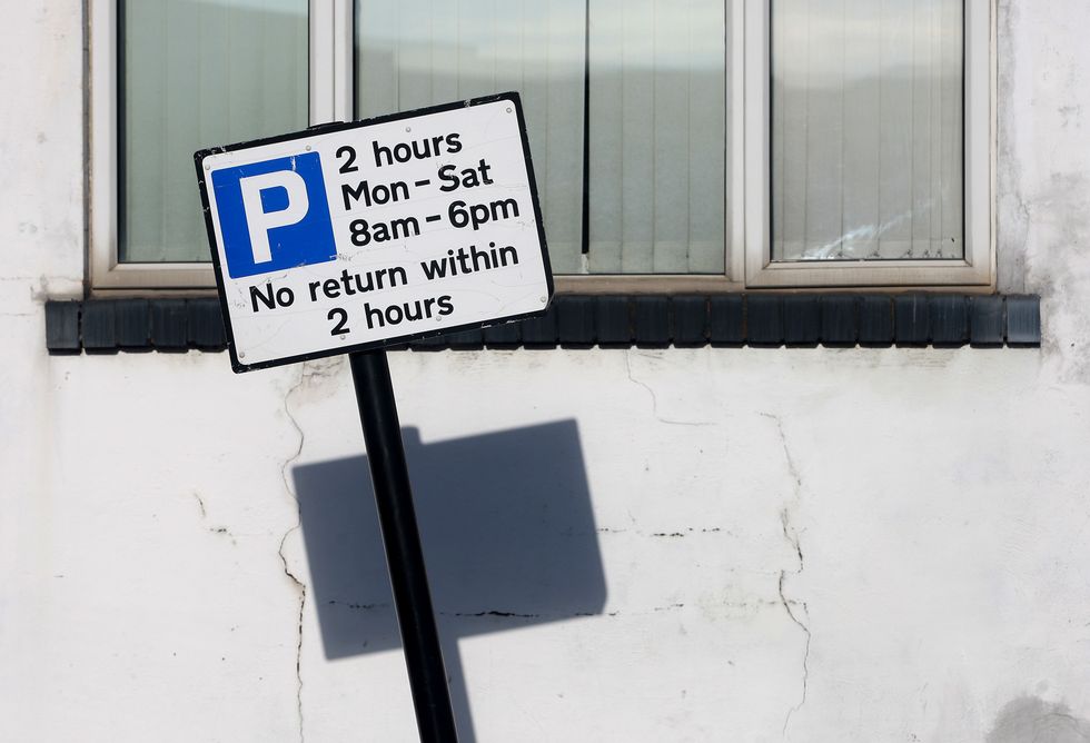 Parking sign