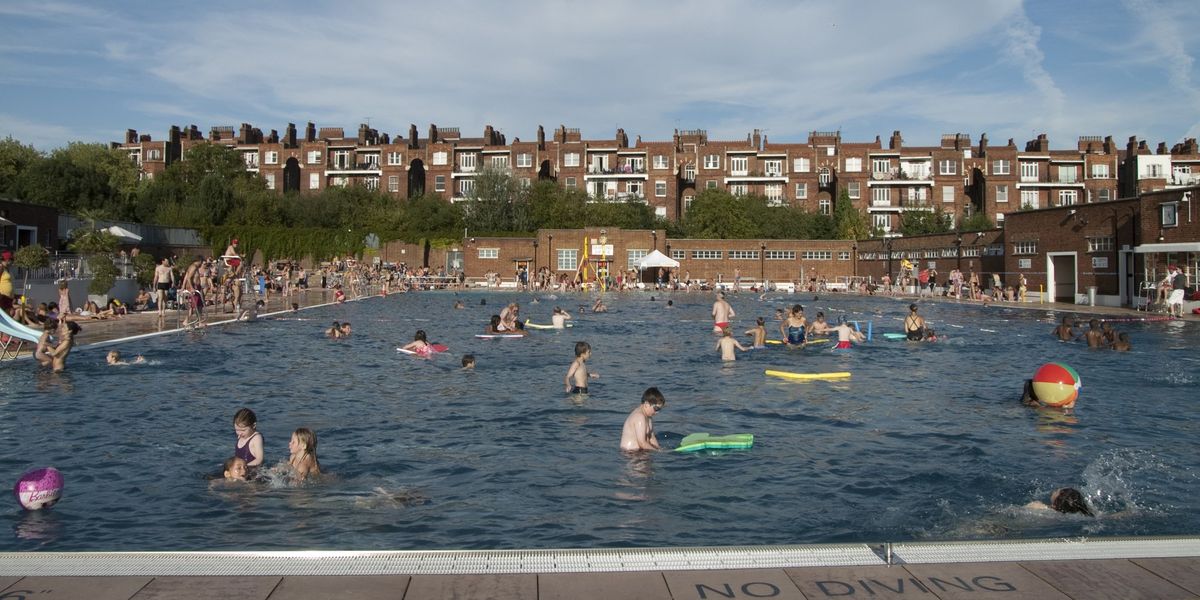London lidos engulfed in lawlessness as drunk teenagers brawl and lifeguards pushed in water amid Britain's fifth heatwave