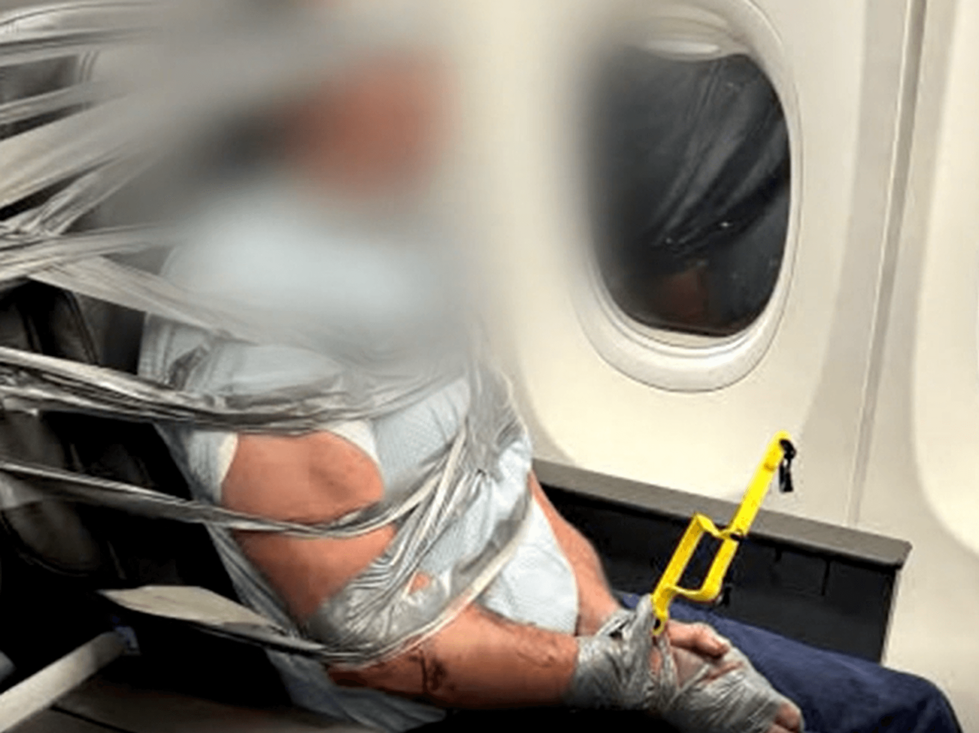 passenger duck taped