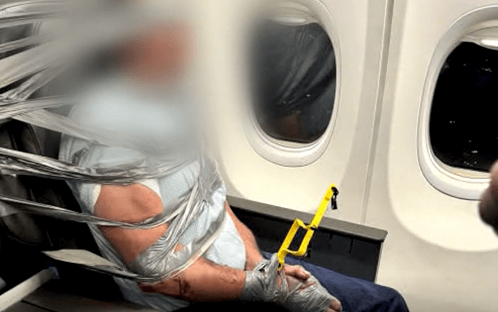 passenger duck taped