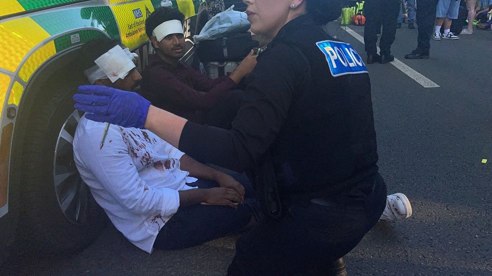 Passengers injured in the crash